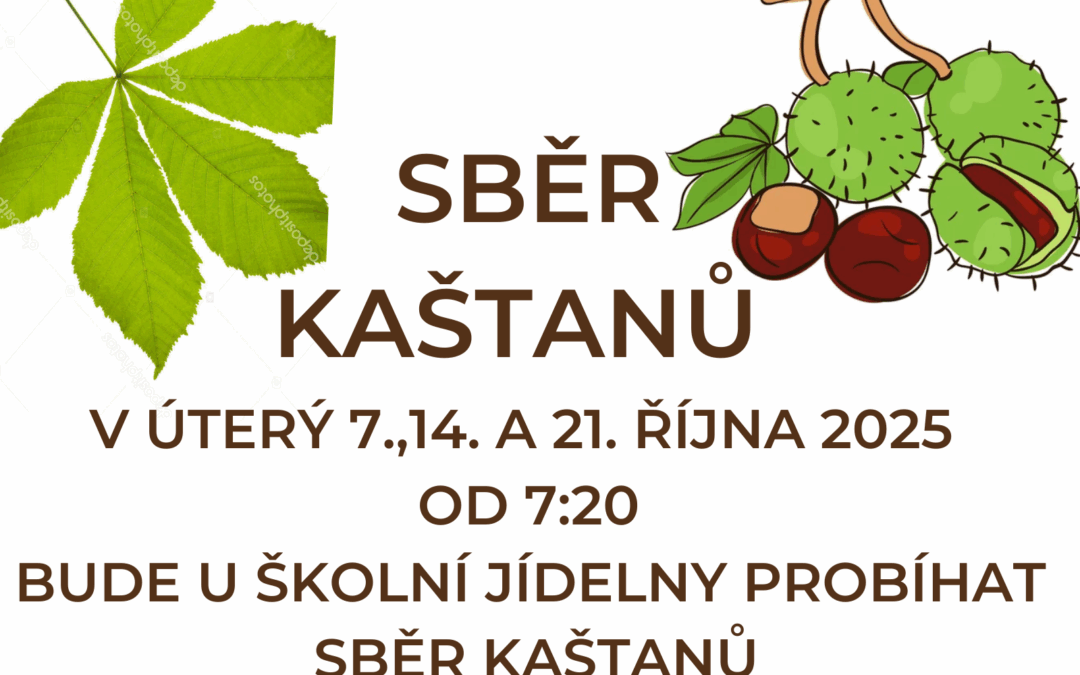 SBĚR KAŠTANŮ